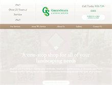 Tablet Screenshot of greenstatelandscaping.com